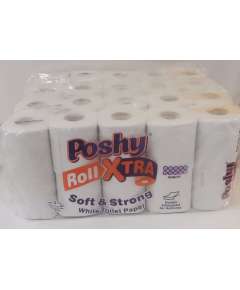Poshy Roll Xtra 150Sheet 40Roll Unwrapped Toilet Tissue Bale