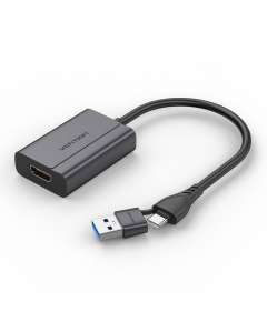 Vention USB C USB A to HDMI Adapter