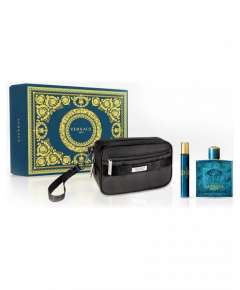 Versace Eros Edt Three Piece Men Perfume Gift Set