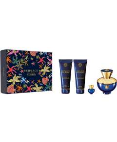 Versace Pour Femme Dylan Blue Edp Women Four Piece Perfume Gift Set