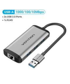 Vention 3 Port USB A 3.0 Hub