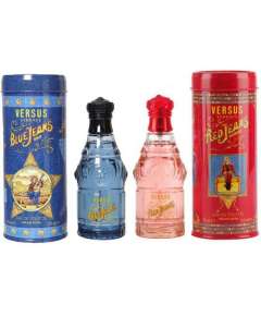 Versace Red and Blue Jeans Combo 75ml Edt Perfume Set