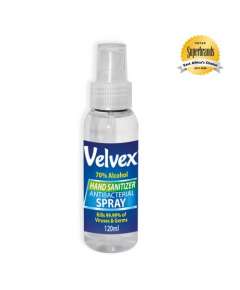 Velvex 120ml 20Pack Liquid Hand Sanitizer Spray, Sterilizer Scents: Fragrance Free