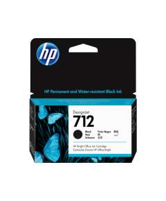 HP 712 38ml  Black Original Designjet ink Cartridge