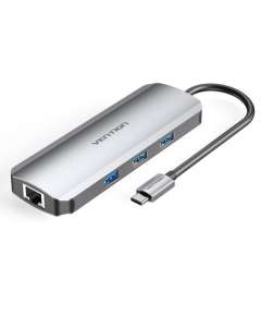 Vention Multifunction USB C  8 in 1 Docking Station