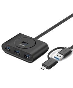 UGREEN CR113 USB C and USB A 3.0 to 4 Port Hub