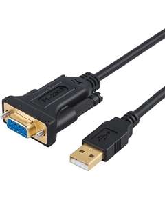 UGREEN CR104 USB A 2.0 to DB9 RS-232 Female Adapter Cable