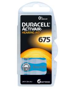 Duracell Size675 6 Pack Hearing Aid Batteries