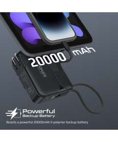 Promate PowerPack20Pro with AC charger 20000mAh Powerbank