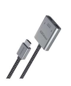 Promate MediaSplit-H2 Splitter with Dual HDMI Ports Cable