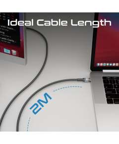 Promate LucidLine-CC200 100W Power Delivery USB-C Cable