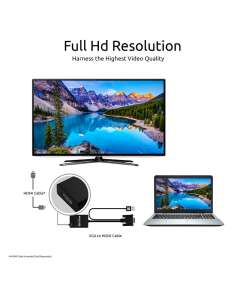 Promate ProLink-V2H VGA-to-HDMI® Adaptor Kit with Audio Support Cable