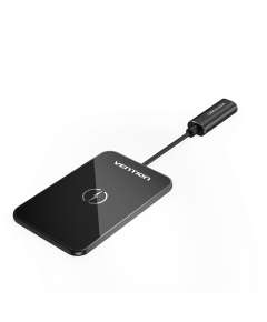 Vention Wireless 15W Ultra thin Mirrored Surface Type 0.05M Black  Charger