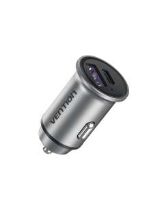 Vention Two Port USB A and C Car Charger