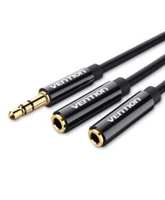 Vention 3.5mm Male to 2 *3.5 female Female  0.3M Stereo Splitter Cable