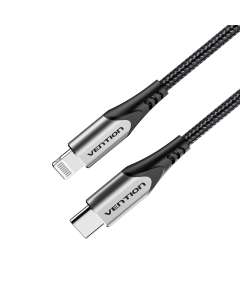 Vention USB 2.0 C to Lightning 1.5M Gray Aluminum Alloy Type Cable
