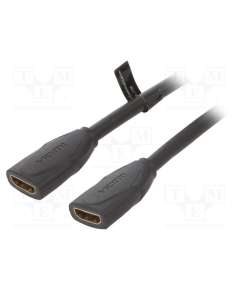 Vention HDMI Female to Female Extension 0.5M Black Cable