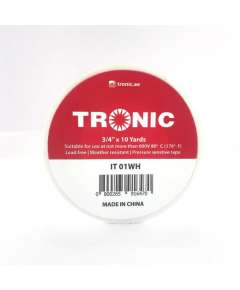 Tronic IT 01WH 10 Yard White Insulation Tape