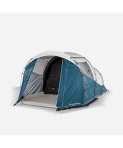Quechua Arpenaz 4.1 Fresh & Black  4 Persons 1 Bedroom Camping Tent with Poles