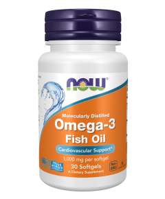 Now 1000mg Omega3 30Softgels Supplement