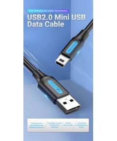 Vention USB 2.0 A Male to Mini-B Male 0.5M Cable