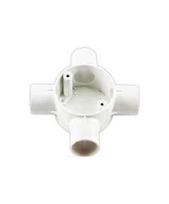 Tronic  CP JUN4-20-WH 4 Way 20mm Junction Circular Box
