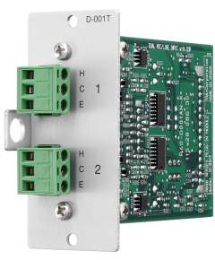 TOA D-001T Dual Mic/Line Input Module with DSP