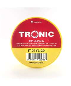 Tronic IT 01YL-20 20 Yard Yellow Insulation Tape