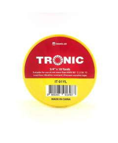 Tronic IT 01YL 10 Yard  Yellow Insulation Tape
