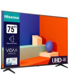 Hisense  75A6K 75 Inch VIDAA 4K UHD Smart TV