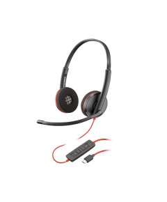 Plantronics 3220  Stereo USB C Headset with USB C/A Adapter