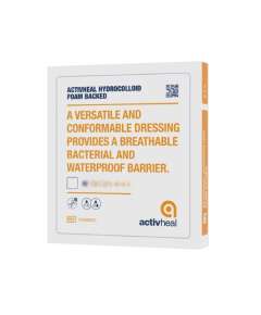 Activheal 10Pieces Hydrocolloid Foam Backed Dressing, Size: 15cm by 15cm 