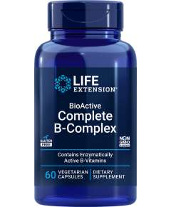 Life Extension BioActive Complete B-Complex 60Capsules Supplement