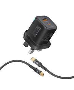 Promate 25W Power Delivery Dual Port Adapter