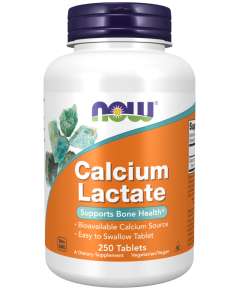 Now Calcium Lactate 250Tablets Supplement