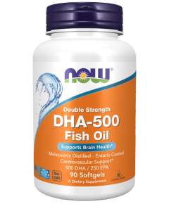 Now DHA500 Fish Oil 90Softgels Supplement