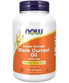 Now 1000mg Black Currant Oil 100Capsules Supplement