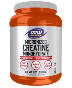 Now 1Kg Creatine Monohydrate Micronized Powder