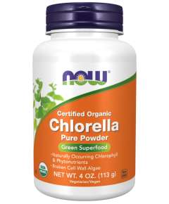 Now 113gm Chlorella Powder Supplement