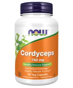 Now 750mg Cordyceps 90Capsules Supplement