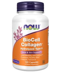 Now Biocell Collagen Hydrolyzed Type II 120Capsules Supplement