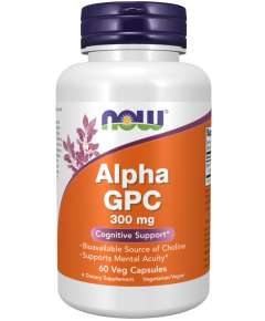 Now 300mg Alpha GPC 60Capsules Supplement