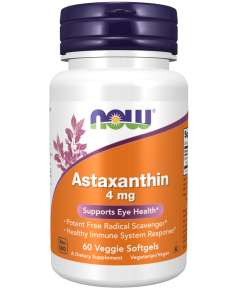 Now 4mg Astaxanthin 60Capsules Supplement