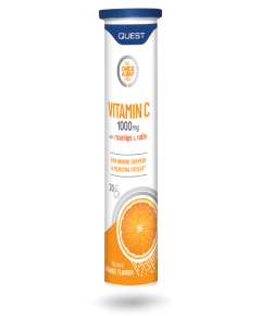 Quest 1000mg Effervescent Vitamin C 20 Tablets Supplement
