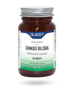 Quest Ginkgo Biloba 150mg 30Tablets Supplement