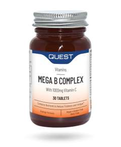 Quest 30's Mega B Complex with 1000mg Vitamin C Tablets