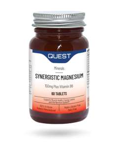 Quest Synergistic Magnesium 150mg with Vitamin B6 30s 60 Tablets Supplement