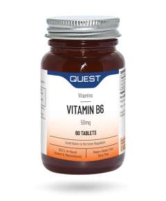Quest 50mg Vitamin B6 60Tablets Supplement