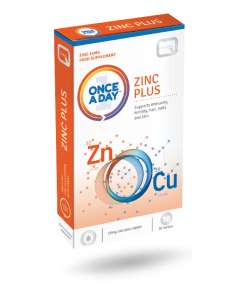 Quest Once a Day Zinc with Copper 15mg 30Tablets Supplement