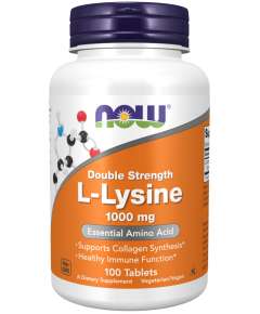 Now 1000mg L Lysine 100Tablets Supplement